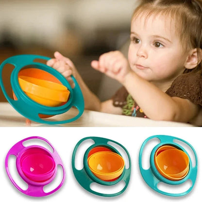 Gyro Bowl : Bol pour bébé anti-éclaboussures avec rotation à 360°