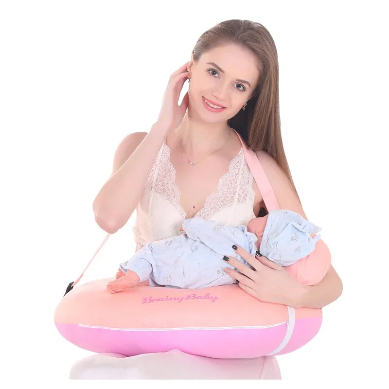 NourishNest: U-Shaped Nursing Pillow with Head Support