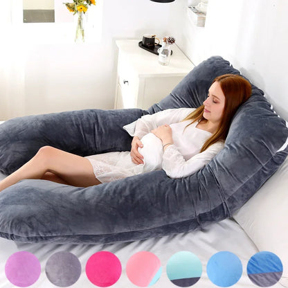 Mum's Embrace: Almohada de embarazo en forma de U para mayor comodidad y soporte