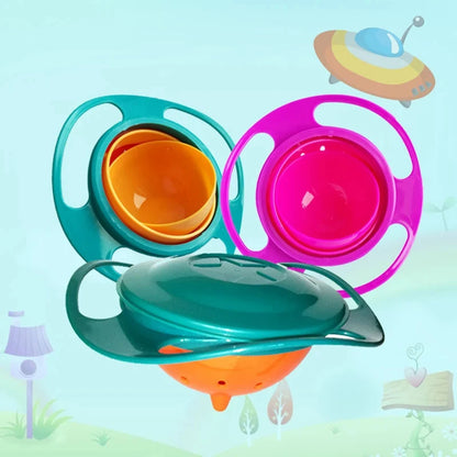 Gyro Bowl : Bol pour bébé anti-éclaboussures avec rotation à 360°